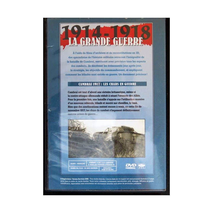DVD : 1914 - 1918 La grande guerre N° 18 Cambrai 1918 Les chars en guerre