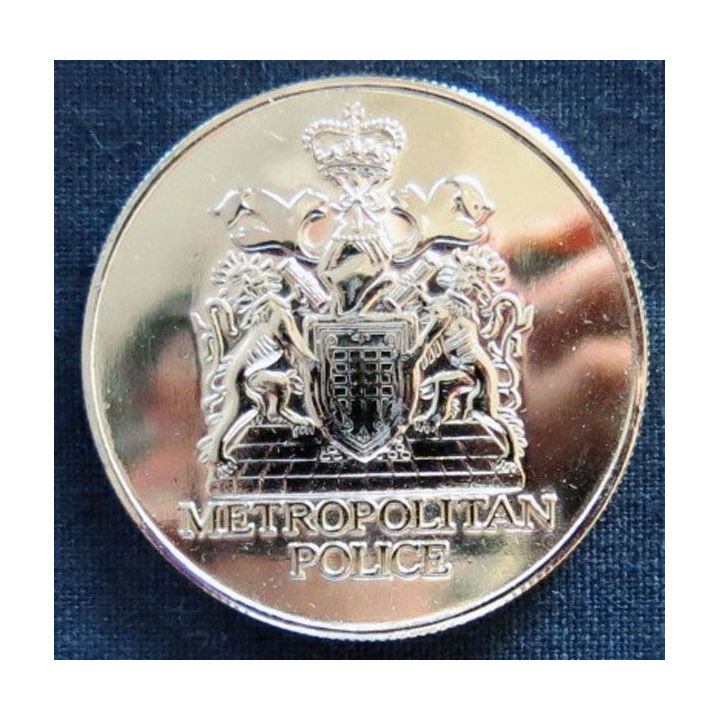 USA : Plaque souvenir de la Métropolitan Police fabrication en bronze doré  45 mm avec écrin