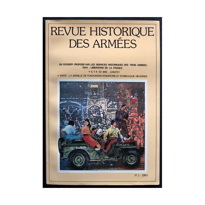 Revue Historique des armées N°3 1984 (N° 156 Octobre 1984)