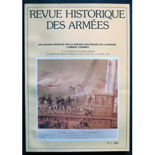 Revue Historique des armées N°3 1985 ( N° 160 Septembre 1985)