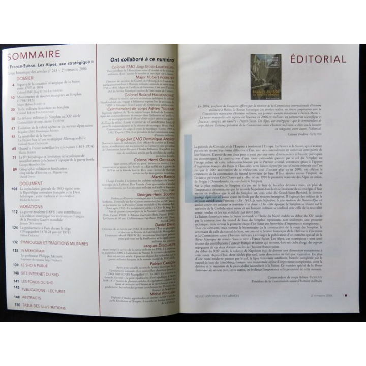 Revue Historique des armées (N° 243 - 2° trimestre 2006)