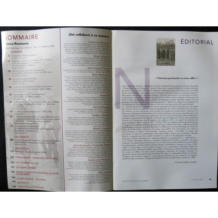 Revue Historique des armées (N° 243 - 2° trimestre 2006)