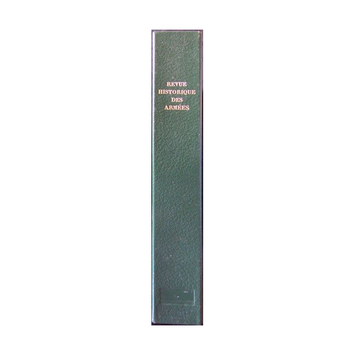 Ecrin Reliure cartonnée verte foncée pour 4 numéros de la Revue Historique des armées (sans date)