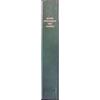 Ecrin Reliure cartonnée verte foncée pour 4 numéros de la Revue Historique des armées (sans date)