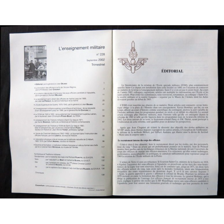Revue Historique des armées N°3 2002 (N° 228 Septembre 2002)