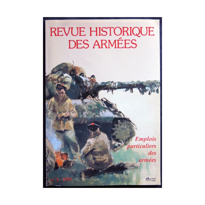 Revue Historique des armées N°4 1992 (N°189 Décembre 1992) avec dépliant panorama Dien Bien Phu