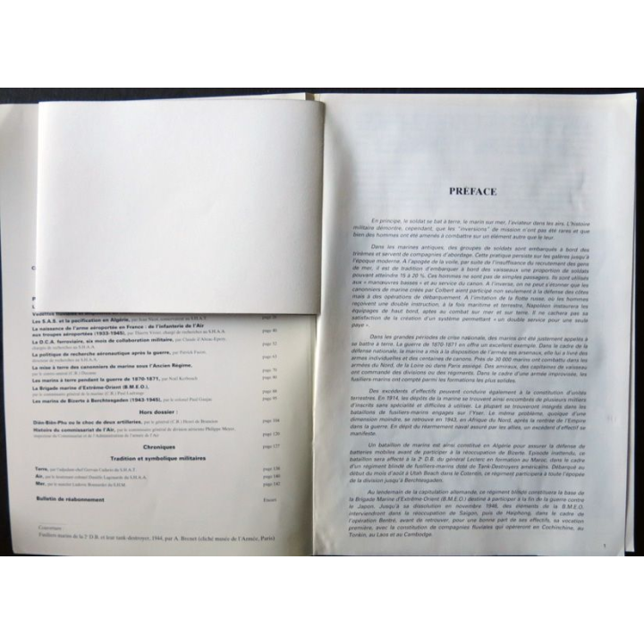 Revue Historique des armées N°4 1992 (N°189 Décembre 1992) avec dépliant panorama Dien Bien Phu
