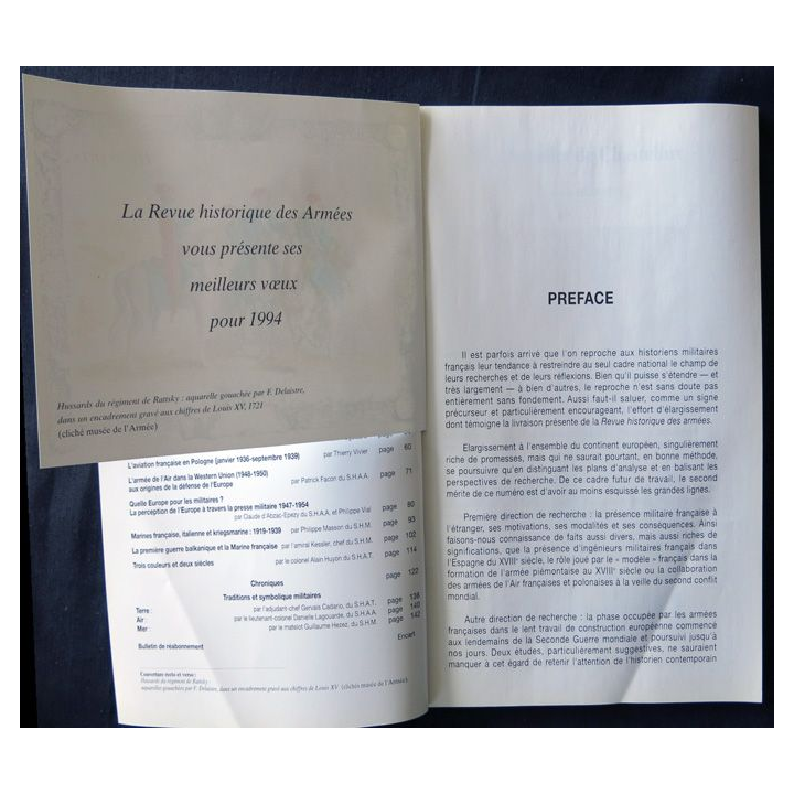 Revue Historique des armées N°4 1993 (N°193 Décembre 1993)