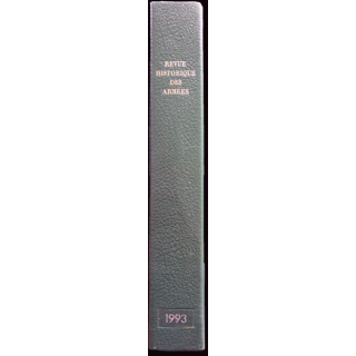 Ecrin Reliure cartonnée verte foncée pour 4 numéros de la Revue Historique des armées (1993)