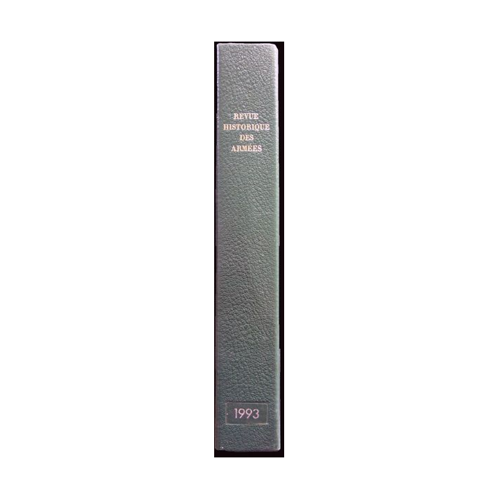 Ecrin Reliure cartonnée verte foncée pour 4 numéros de la Revue Historique des armées (1993)