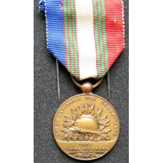 FRANCE : médaille de bronze de l'Union Nationale des Combattants UNC