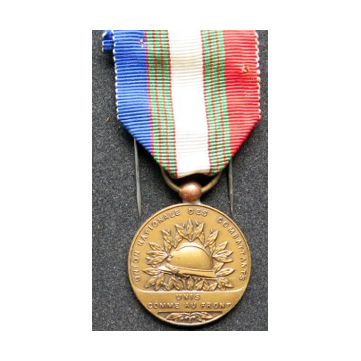 FRANCE : médaille de bronze de l'Union Nationale des Combattants UNC