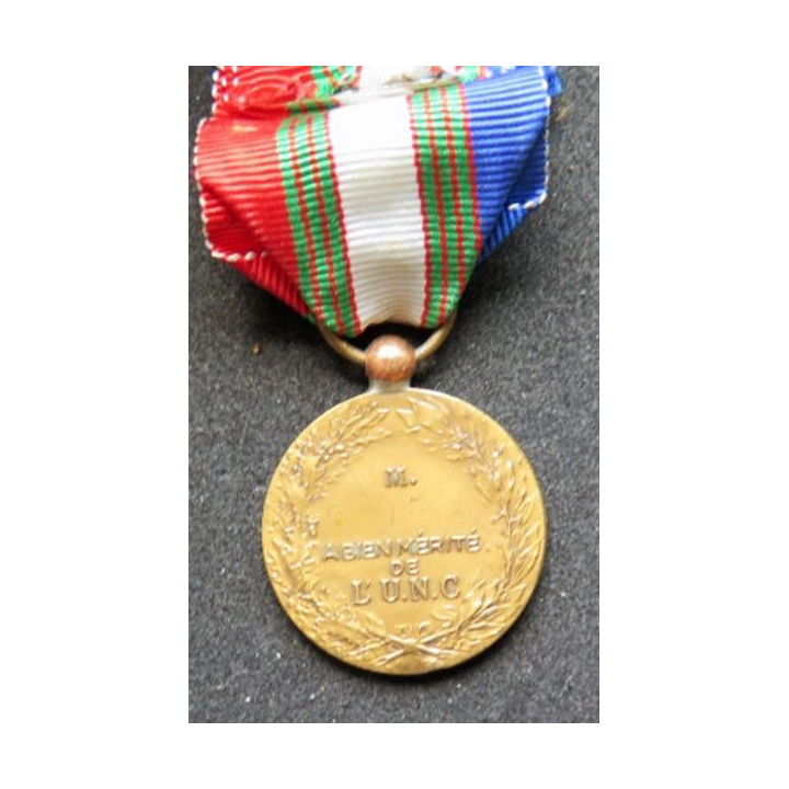 FRANCE : médaille de bronze de l'Union Nationale des Combattants UNC