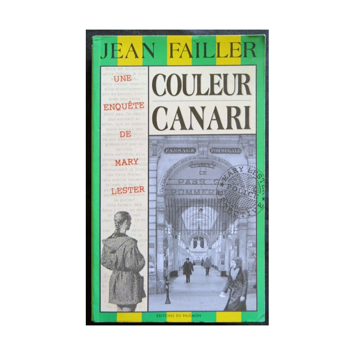 Couleur canari - une enquête de Mary Lester écrit par Jean Failler aux éditions du Palémon