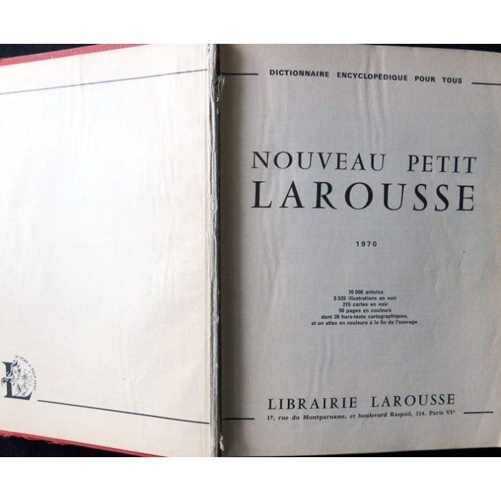 Le Nouveau Petit Larousse année 1970