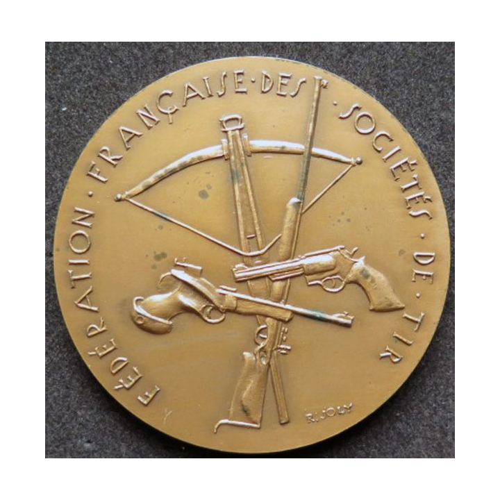médaille de table du mérite fédéral des sociétés de tir attribuée à M. Le Doaré