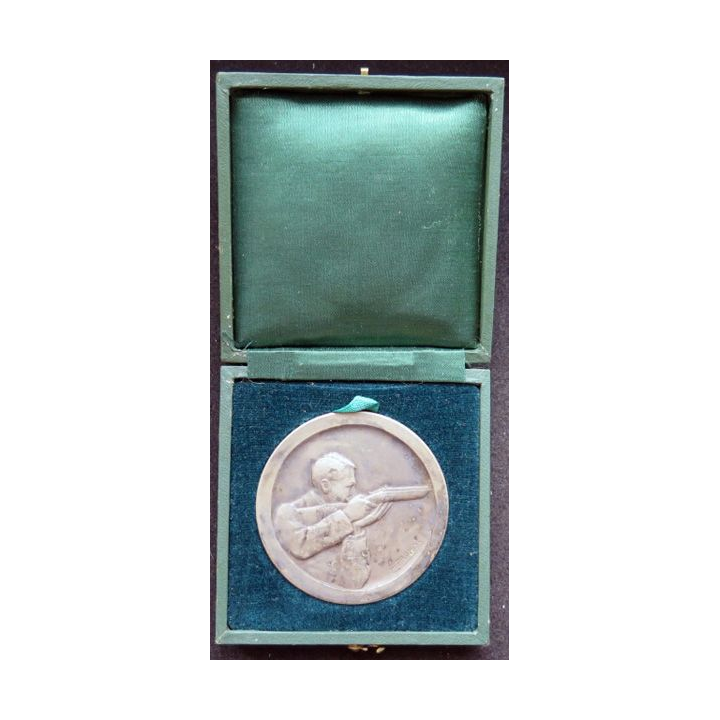 médaille de bronze argenté de tir offert ministre éducation physique