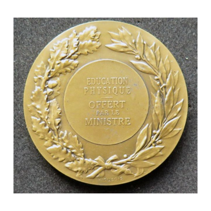 médaille de bronze de tir offert par le ministre du de la guerre