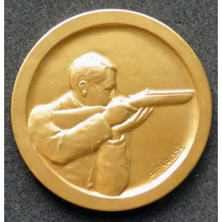 médaille de bronze doré de tir et éducation physique offert par le ministre 