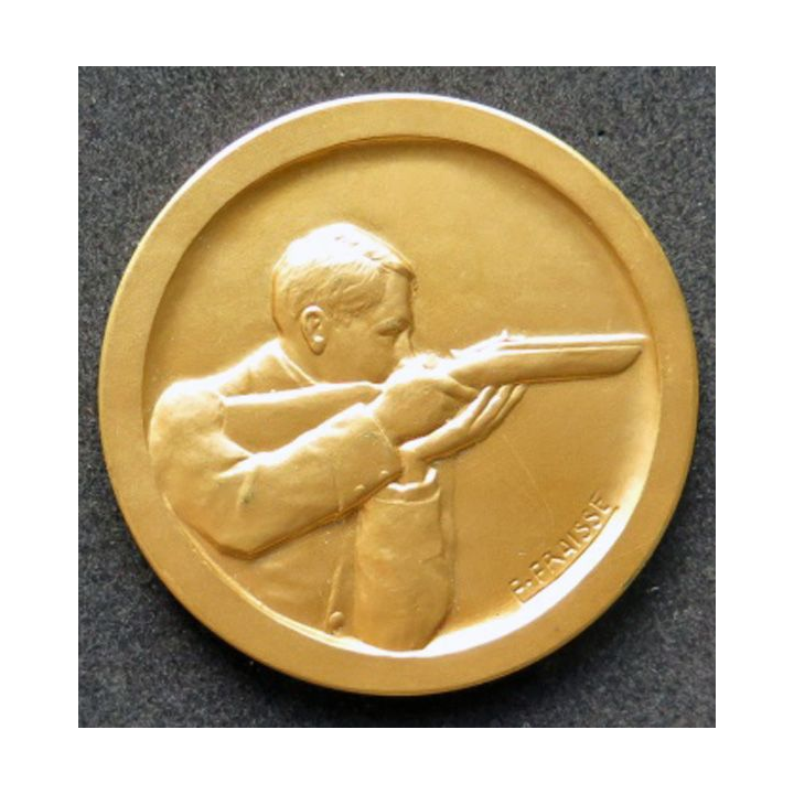 médaille de bronze doré de tir et éducation physique offert par le ministre 