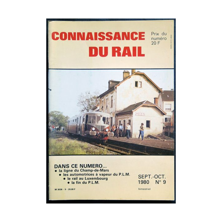 Connaissance du rail N° 09 Septembre, Octobre 1980 Les Editions de l'Ormet Paris