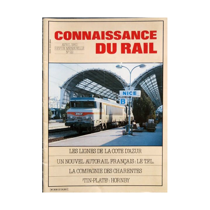 Connaissance du rail N° 22 Avril 1982 Les Editions de l'Ormet Paris