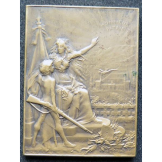 médaille en bronze de l'Union des sociétés de tir 5 x 3,8 cm