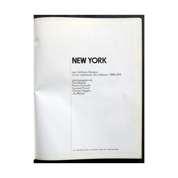 Les grandes cités - New York par Anthony Burgess aux éditions Time Life