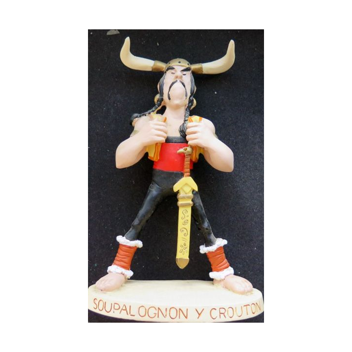 Soupalognon y crouton en résine plastoy collectoys Atlas 2000 hauteur 15cm