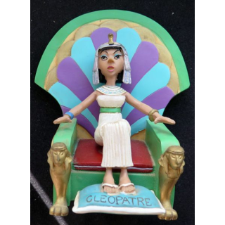 Cléopatre avec son trône en résine plastoy collectoys Atlas 2000