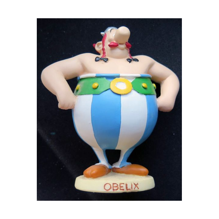 Obélix en résine plastoy collectoys Atlas 2000 hauteur 14 cm
