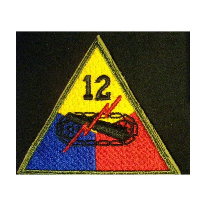 12° Armored division US army patch
