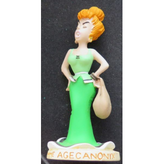 Mme Agecanonix en résine plastoy collectoys Atlas 2000 hauteur 13,5 cm