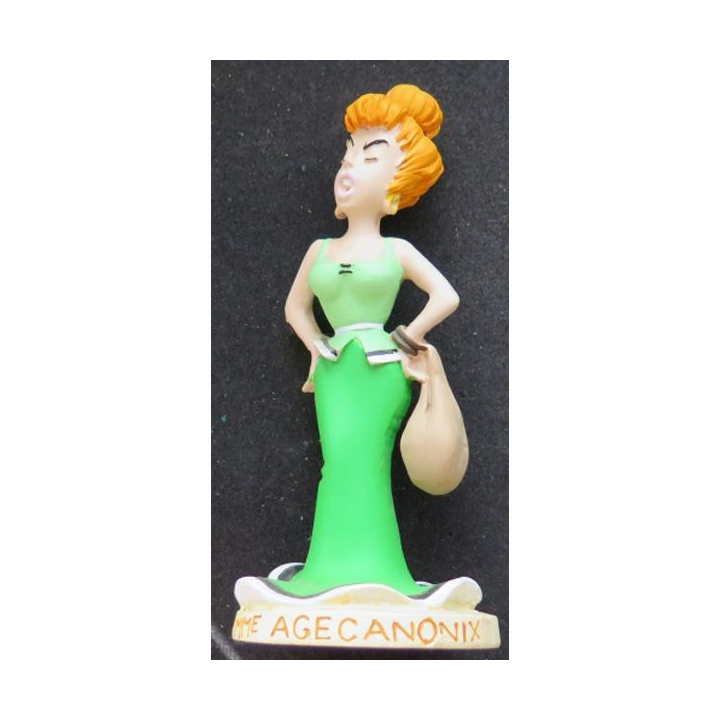 Mme Agecanonix en résine plastoy collectoys Atlas 2000 hauteur 13,5 cm
