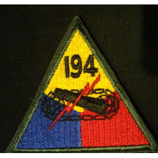 194° Armored division US army patch