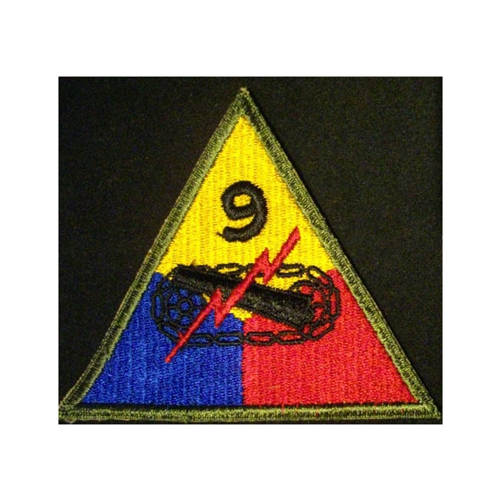 9° Armored division US army patch