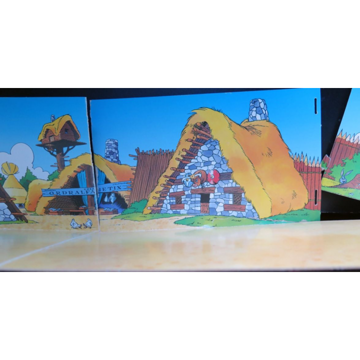 Décor du Camp d'Astérix Plastoy collectoys Atlas 2001