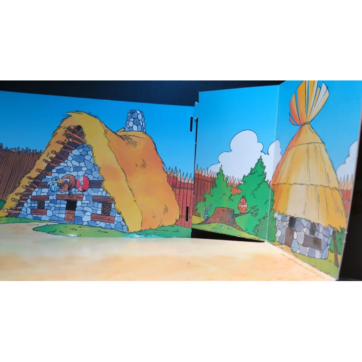 Décor du Camp d'Astérix Plastoy collectoys Atlas 2001