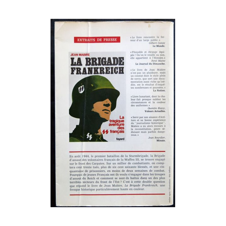 La division Charlemagne écrit par Jean Mabire aux éditions Fayard