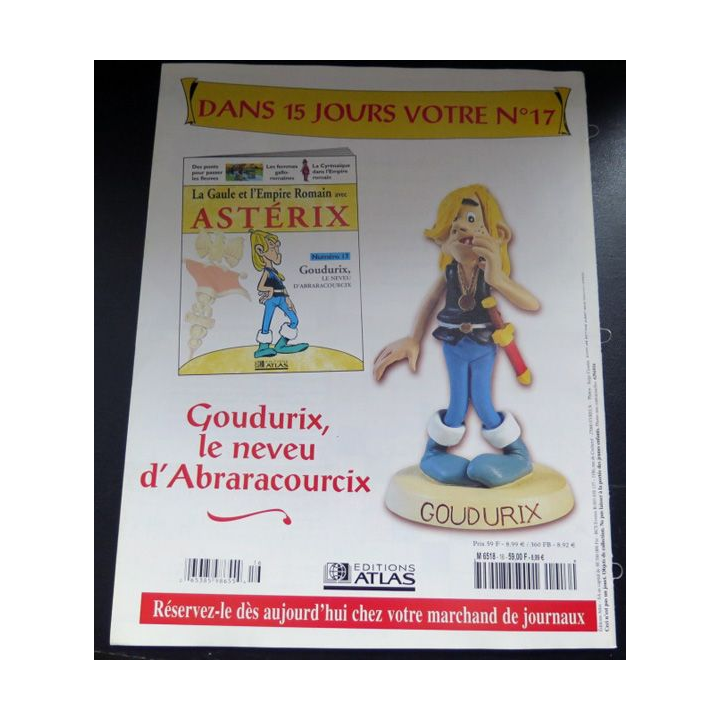 La Gaule et l'empire Romain avec Astérix n° 16 Ordralfabétix le poissonnier ed Atlas