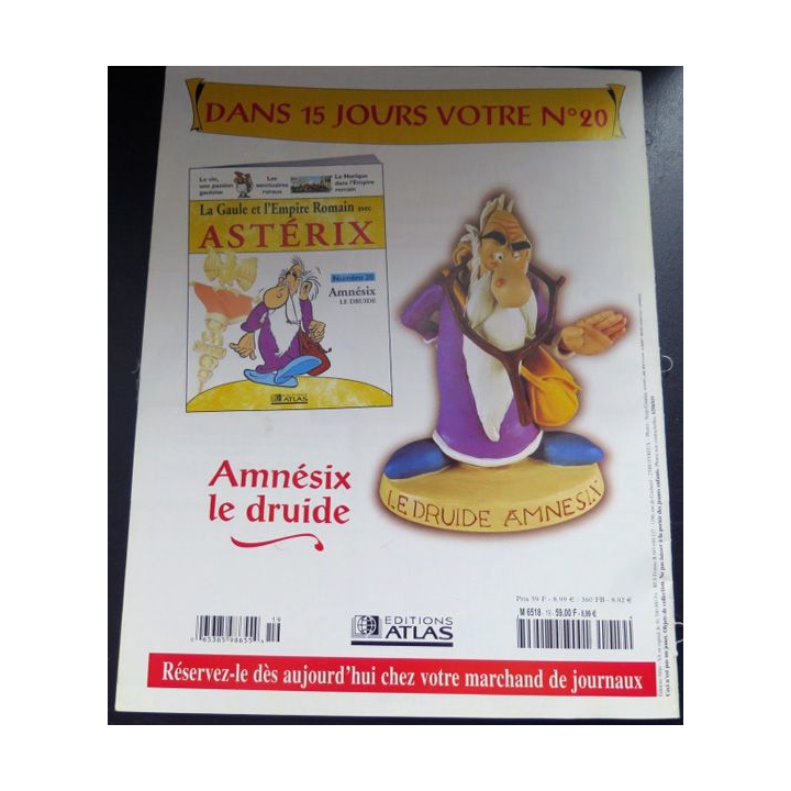 La Gaule et l'empire Romain avec Astérix n° 19 Prolix le devin ed Atlas