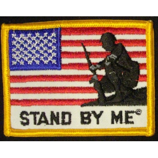 American flag color patch stand by me 