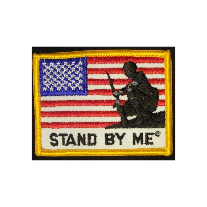 American flag color patch stand by me 