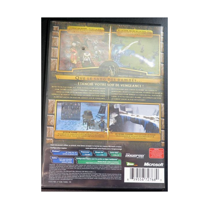Jeu pour PC CD-ROM : Dungeon Siège version en français