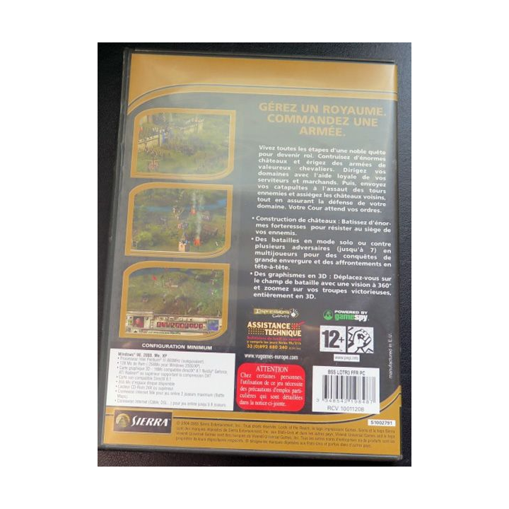 Jeu pour PC CD-ROM : Lords III of the realm