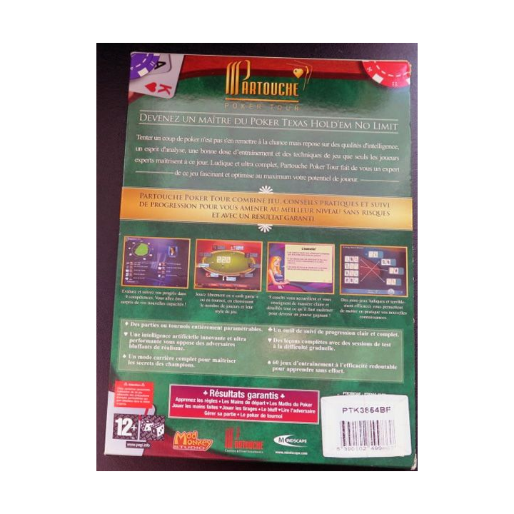 Jeu pour PC CD-ROM :Partouche poker tour jeu méthode stratégies