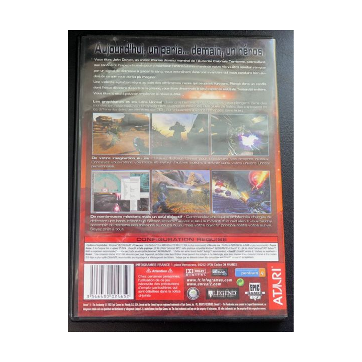 Jeu pour PC DVD ROM : Unreal II the awakening