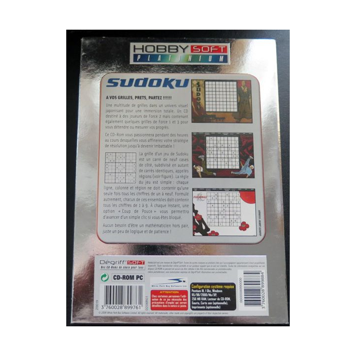 Jeu pour PC DVD ROM : Sudoku force II
