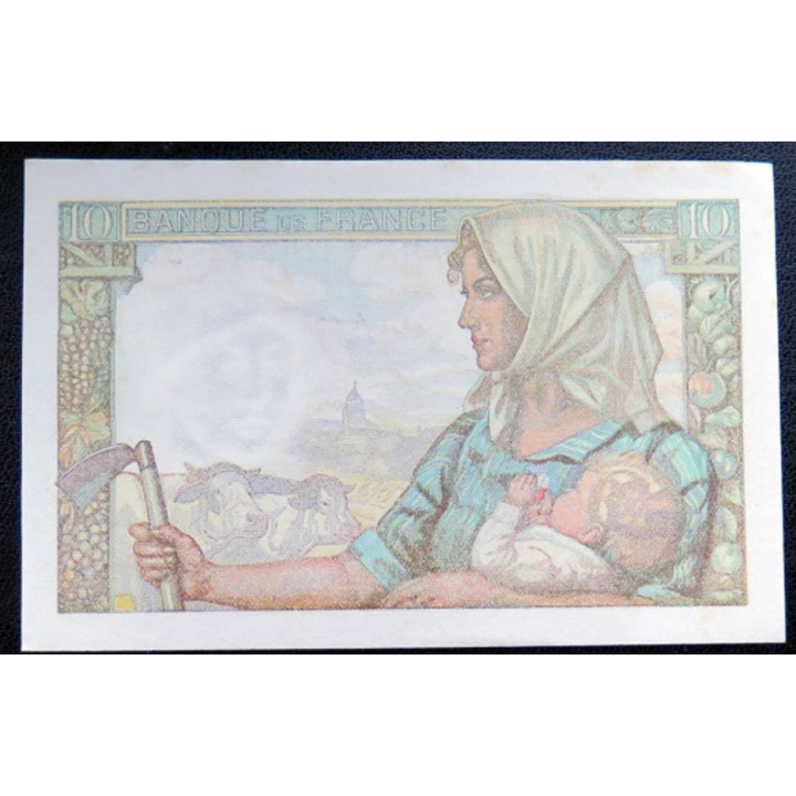 FRANCE : billet de banque de 10 Francs Mineur 10 mars 1949 alphabet P.164