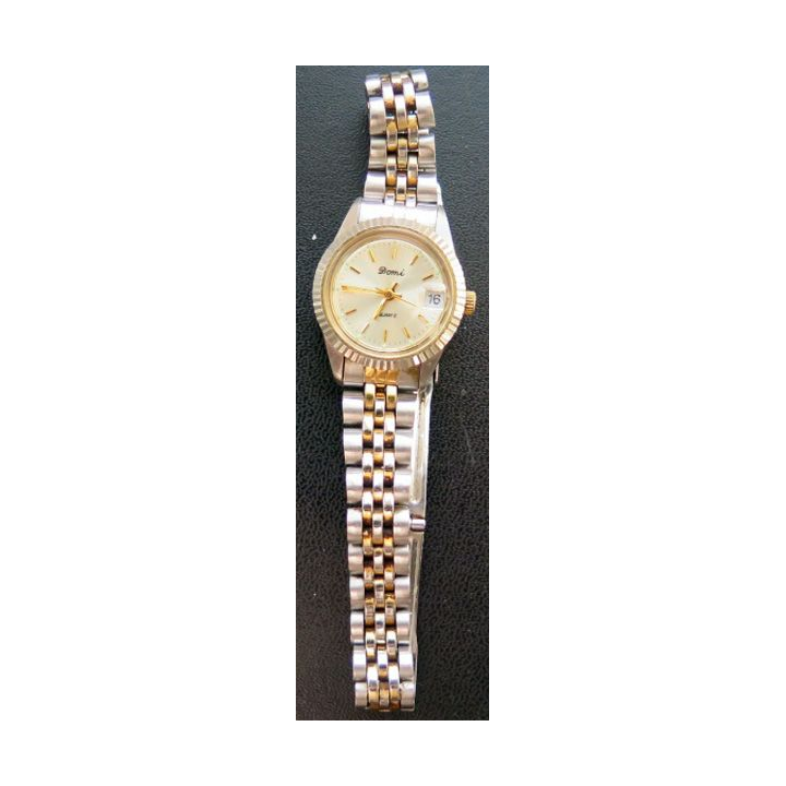 MONTRE : montre femme Domi bracelet doré et argenté 